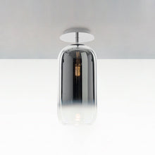Load image into Gallery viewer, Gople Mini Semi-Flush Mount Ceiling Light - Transparent/Silver / Small.

