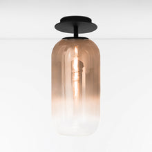 Load image into Gallery viewer, Gople Mini Semi-Flush Mount Ceiling Light - Black/Copper / Large.
