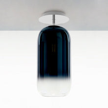 Load image into Gallery viewer,  Gople Mini Semi-Flush Mount Ceiling Light - Transparent/Blue / Large.
