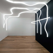 Load image into Gallery viewer, La Linea Outdoor LED Ceiling / Wall Light in hallway.
