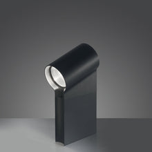 Load image into Gallery viewer, Oblique LED Floor With Ground Spike in Detail.
