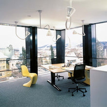 Load image into Gallery viewer, Pipe LED Pendant Light in office.
