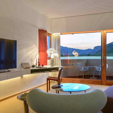 Load image into Gallery viewer, Shogun Table Lamp in living room.

