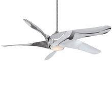 Load image into Gallery viewer, Artemis XL5 LED Ceiling Fan in Liquid Nickel / Etched Opal.
