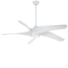 Load image into Gallery viewer, Artemis XL5 LED Ceiling Fan in White / Etched Opal.

