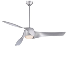 Load image into Gallery viewer, Artemis LED Ceiling Fan in Silver/DC Motor.
