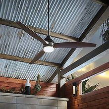 Load image into Gallery viewer, Artiste LED Ceiling Fan in Outside Area.

