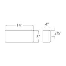 Load image into Gallery viewer, Asgard LED Wall Light - line drawing.
