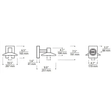Load image into Gallery viewer, Ash Cylinder Outdoor LED Wall Light - line drawing.
