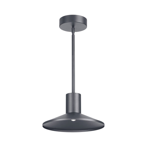 Ash Outdoor LED Pendant Light in Black.