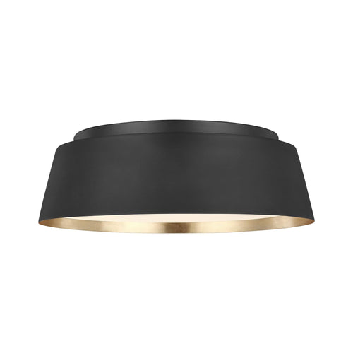 Asher Flush Mount Ceiling Light in Black.