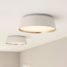Load image into Gallery viewer, Asher Flush Mount Ceiling Light in living room.
