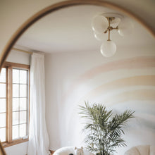 Load image into Gallery viewer, Ashleigh 4-Light LED Semi-Flush Mount Ceiling Light in bedroom.
