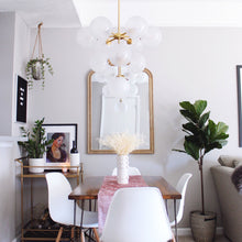 Load image into Gallery viewer, Ashleigh LED Chandelier in living room.
