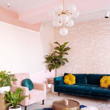 Load image into Gallery viewer, Ashleigh LED Chandelier in living room.
