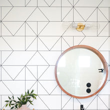 Load image into Gallery viewer, Asime Wall Light in bathroom.
