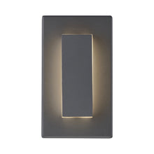 Load image into Gallery viewer, Aspen Outdoor LED Wall Light in Charcoal (Small).
