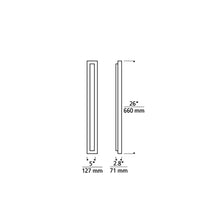 Load image into Gallery viewer, Aspen Outdoor LED Wall Light - line drawing.
