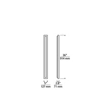 Load image into Gallery viewer, Aspen Outdoor LED Wall Light - line drawing.
