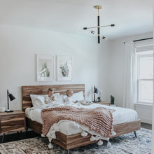 Load image into Gallery viewer, Astrid Chandelier in bedroom.
