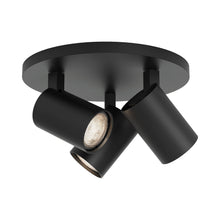 Load image into Gallery viewer, Ascoli Semi Flush Ceiling Light in Matt Black.

