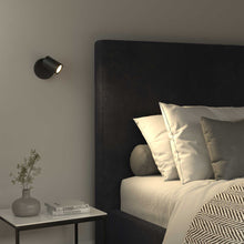 Load image into Gallery viewer, Ascoli Switched Wall Light in bedroom.
