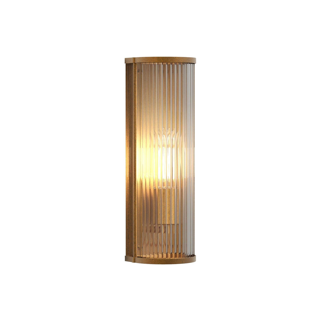 Avignon Round Wall Light in Antique Brass (1-Light).