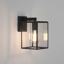 Load image into Gallery viewer, Box Lantern Outdoor Wall Light in Detail.
