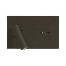 Load image into Gallery viewer, Edge LED Reader Wall Light in Bronze.

