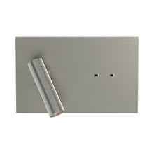 Load image into Gallery viewer, Edge LED Reader Wall Light in Matt Nickel.
