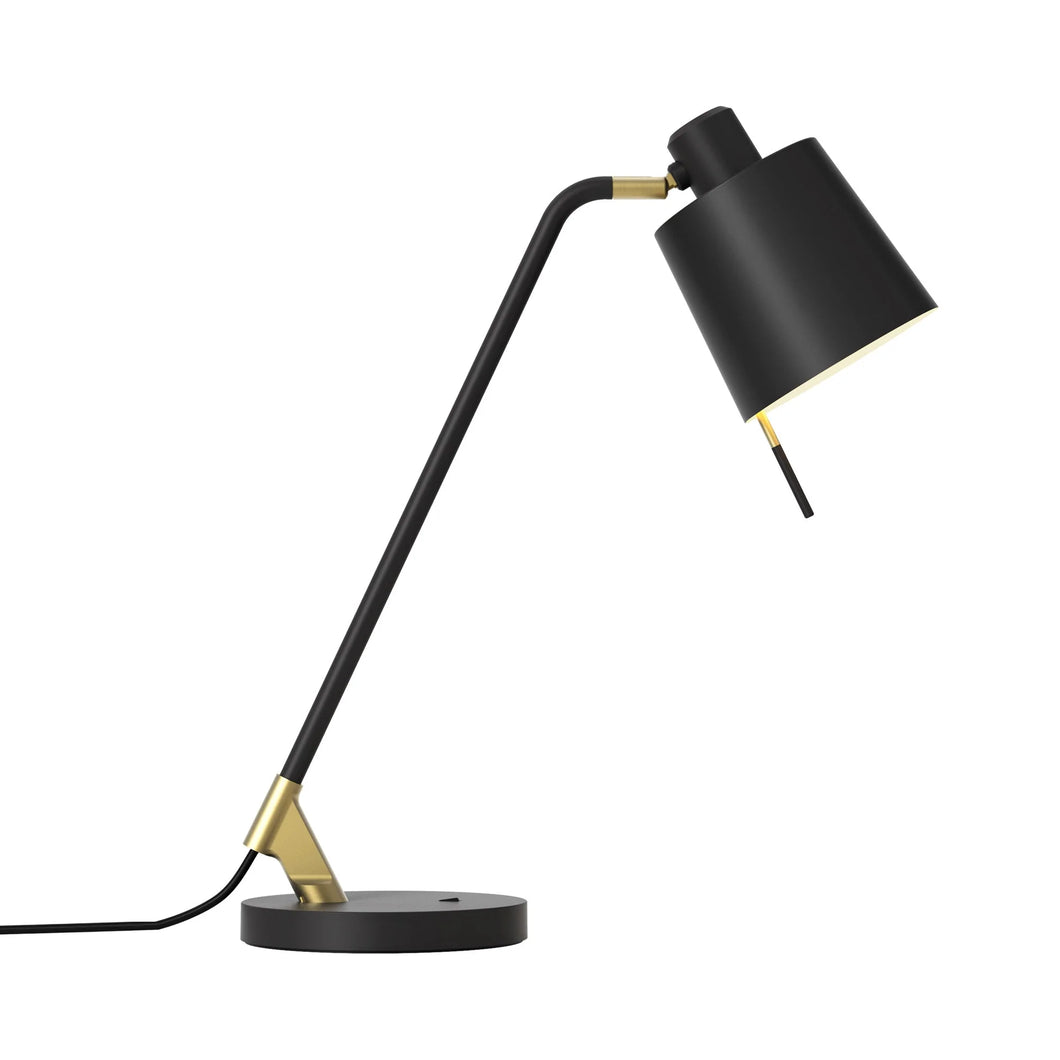 Edward LED Desk Lamp in Matt Black.