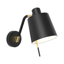 Load image into Gallery viewer, Edward LED Wall Light in Matt Black (Switch).
