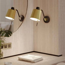 Load image into Gallery viewer, Edward LED Wall Light in bathroom.
