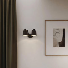 Load image into Gallery viewer, Edward Twin LED Wall Light in living room.
