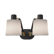 Load image into Gallery viewer, Edward Twin LED Wall Light in Putty.

