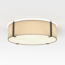 Load image into Gallery viewer, Elba Round Flush Mount Ceiling Light in Putty (Small).
