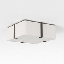 Load image into Gallery viewer, Elba Square Flush Mount Ceiling Light in White (Small).
