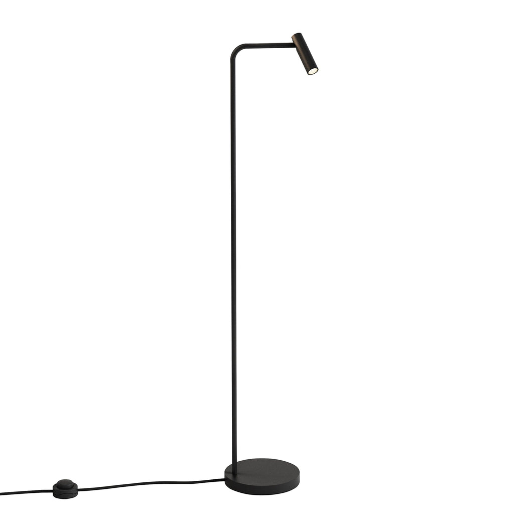Enna LED Floor Lamp in Matt Black.