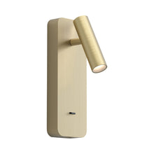 Load image into Gallery viewer, Enna LED Wall Light with USB in Matt Gold.
