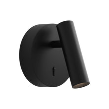 Load image into Gallery viewer, Enna Round LED Wall Light in Matt Black.

