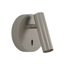 Load image into Gallery viewer, Enna Round LED Wall Light in Matt Nickel.

