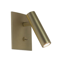 Load image into Gallery viewer, Enna Square LED Wall Light in Matt Gold.
