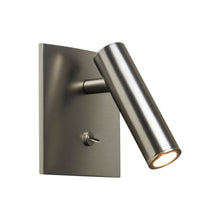 Load image into Gallery viewer, Enna Square LED Wall Light in Matt Nickel.
