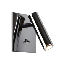 Load image into Gallery viewer, Enna Square LED Wall Light in Polished Chrome.
