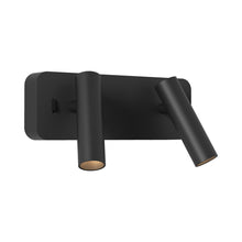 Load image into Gallery viewer, Enna Twin LED Wall Light in Bronze.

