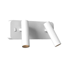 Load image into Gallery viewer, Enna Twin LED Wall Light in Matt White.

