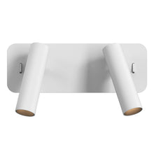 Load image into Gallery viewer, Enna Twin LED Wall Light in Detail.
