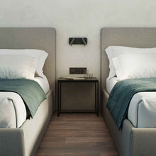 Load image into Gallery viewer, Enna Twin LED Wall Light in Bedroom.
