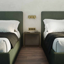 Load image into Gallery viewer, Enna Twin LED Wall Light in Bedroom.
