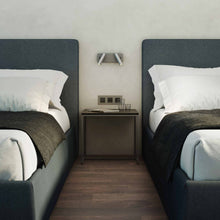 Load image into Gallery viewer, Enna Twin LED Wall Light in Bedroom.
